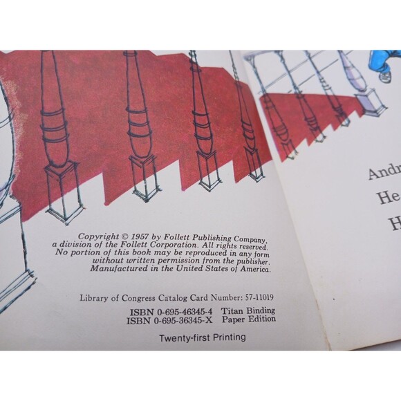 Nobody Listens to Andrew By Elizabeth Guilfoile, 1957 Paperback Follett Publish - Picture 4 of 6